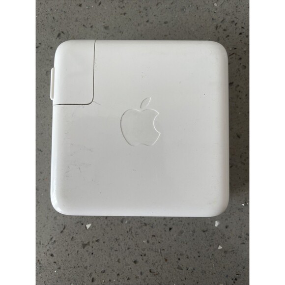 Authentic Apple 61W A1947 USB-C Power Supply Adapter For MacBook Pro Only Block - Picture 1 of 10